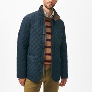 Brooks Brothers Diamond-Quilted Blazer in Cotton Blend